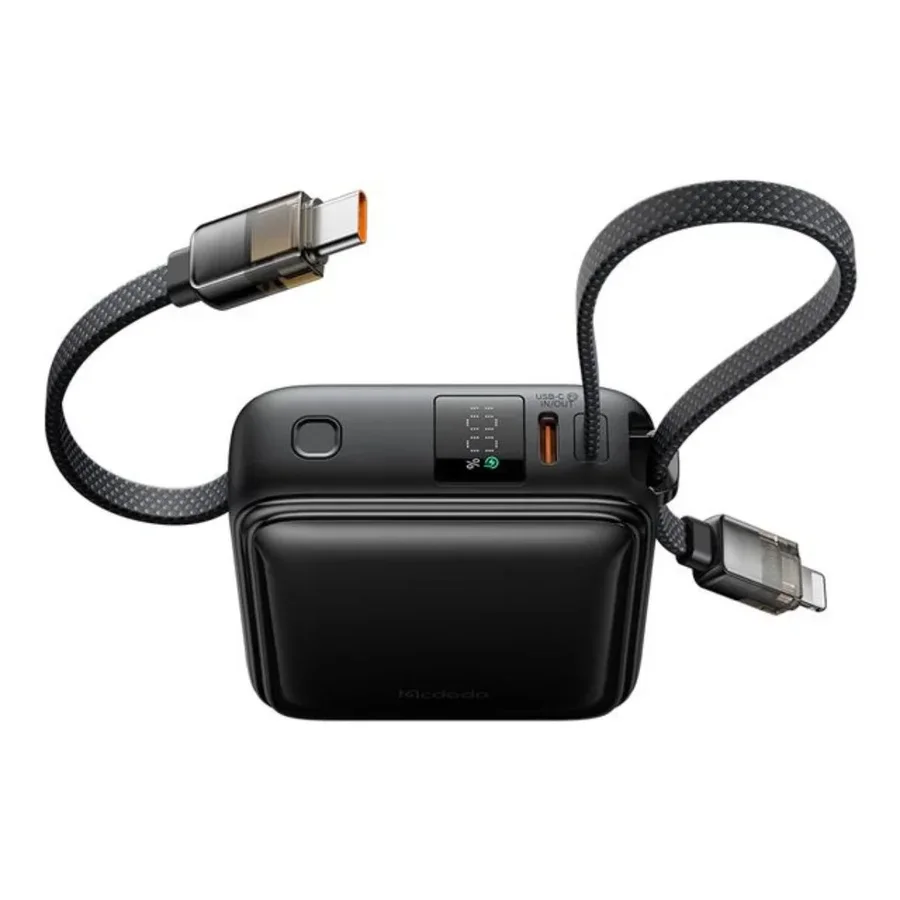 شاحن طوارئ صغير الحجم 10000mAh مع كابلات مدمجة - MC-2550 — 2