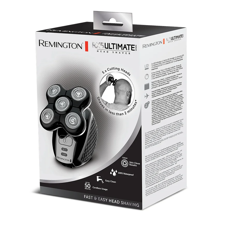 ماكينة حلاقة دوارة بخمسة رؤوس مرنة مقاومة للماء من REMINGTON XR1500 — 2