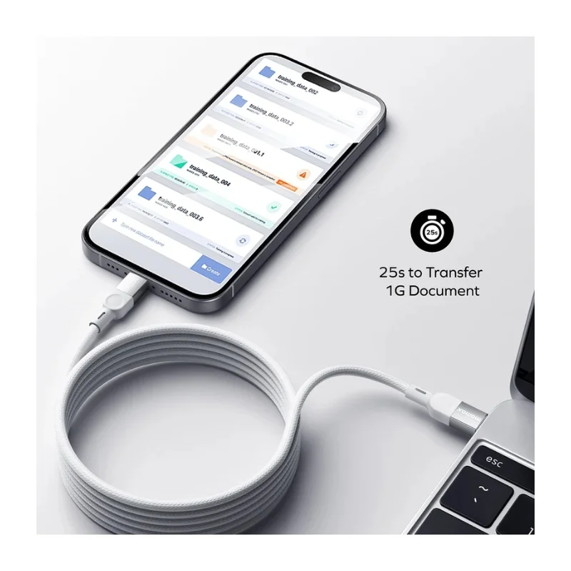 كيبل مغناطيسي Momax Mag Link USB-C إلى USB-C بقوة 100 واط - 3242 — 6