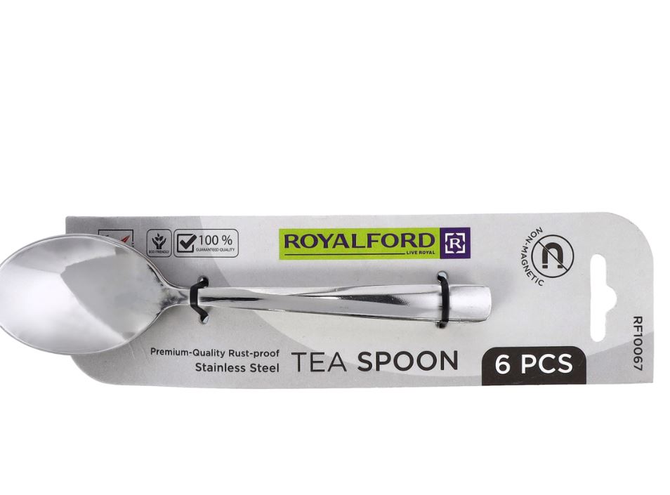 مجموعة ملاعق شاي ستانلس ستيل 6 قطع من ROYALFORD RF10067 — 4