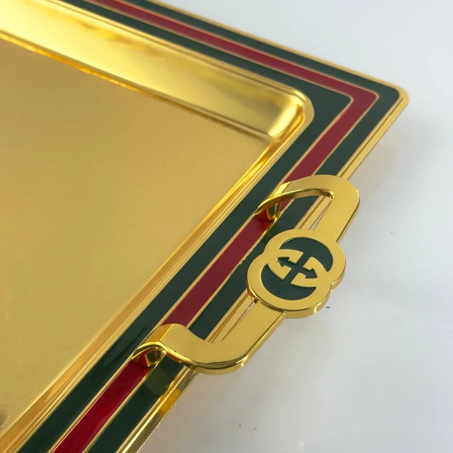 سيت صينية تقديم قطعتين باللون الذهبي من ماركة ريفال 4500 — 7