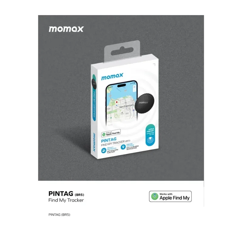 متتبع Momax PinTag Find My Tracker (Titanium) 3150 — 2