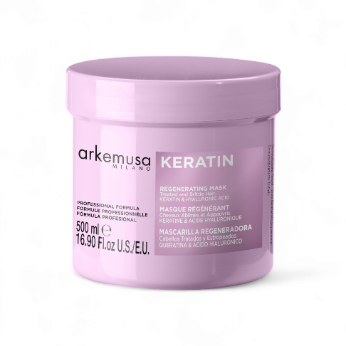 ARKEMUSA Keratin Regenerating Hair Care Set مجموعة العناية بالشعر اركيموزا بالكيراتين مصممة للشعر التالف أو الجاف أو الهش. — 6