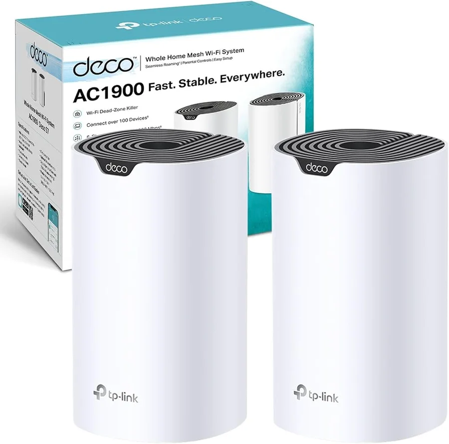 نظام راوتر واي فاي TP-Link Deco S7 AC1900 مزدوج النطاق - 300007 — 2