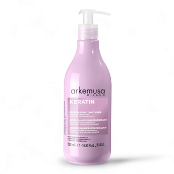 ARKEMUSA Keratin Regenerating Hair Care Set مجموعة العناية بالشعر اركيموزا بالكيراتين مصممة للشعر التالف أو الجاف أو الهش. — 4
