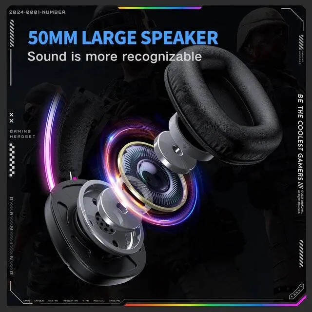 سماعة رأس سلكية - Onikuma X33 [USB] Headset (Black) — 3