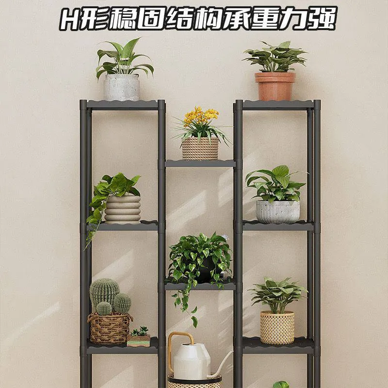 ستاند معدني متعدد الاستخدامات لتنسيق النباتات والديكور Multi-Layer Metal Plant Stand / Storage Shelf — 2