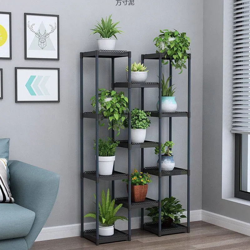 ستاند معدني متعدد الاستخدامات لتنسيق النباتات والديكور Multi-Layer Metal Plant Stand / Storage Shelf — 3