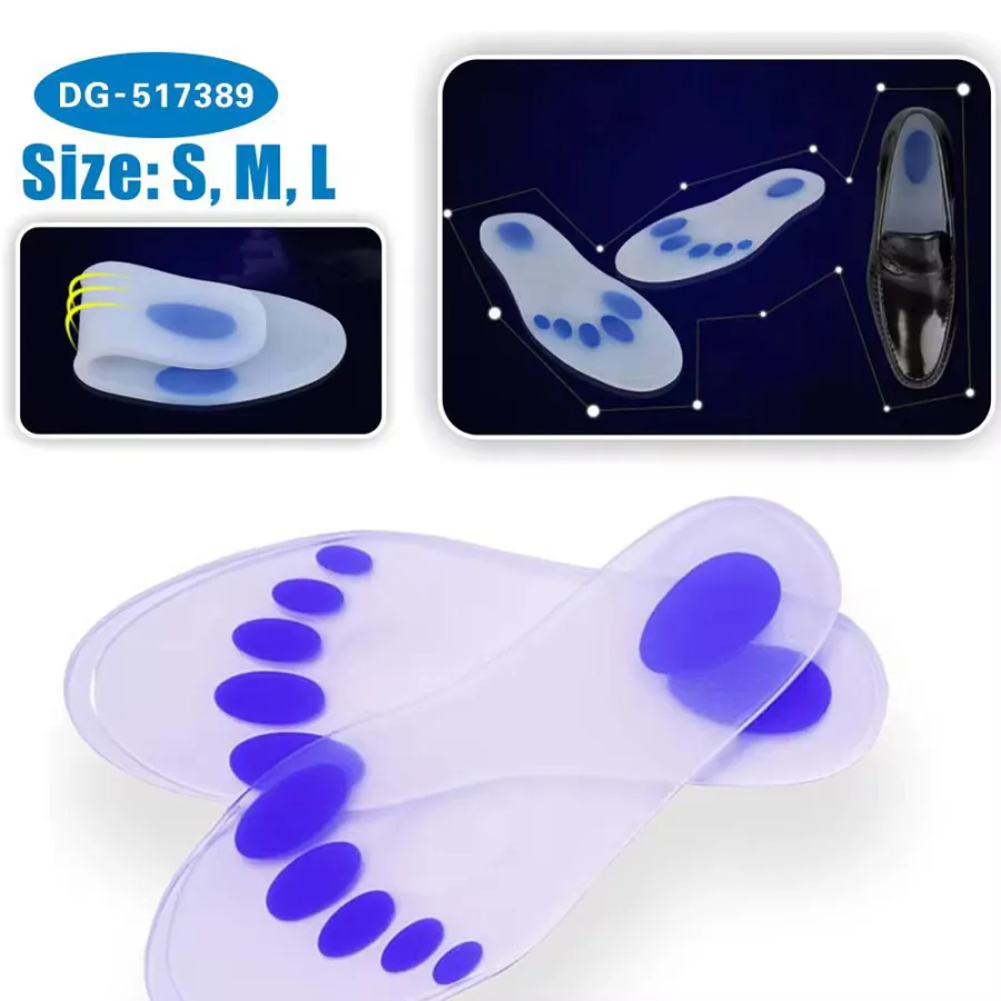 نعل سيليكون طبي لتخفيف آلام القدم والضغط Silicone Gel Insoles for Foot Pain Relief — 3