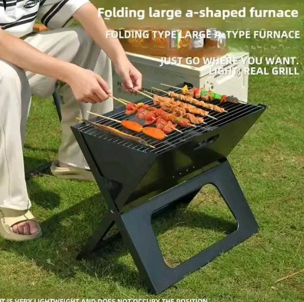 شواية فحم محمولة قابلة للطي مقاس 48×27.5 سم XINWAN Portable Foldable BBQ Grill – MD-8018B — 4