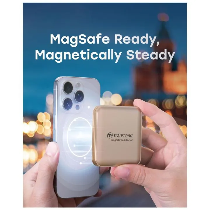 هارد خارجي مغناطيسي ترانسيند 1 تيرابايت MagSafe Transcend 1TB Magnetic Portable SSD ESD420 — 2