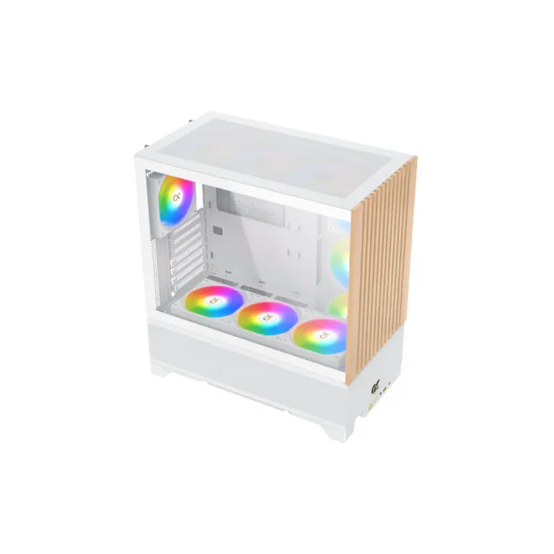 XIGMATEK ENDORPHIN WD ARCTIC– E-ATX Mid-Tower PC Case – White — 4