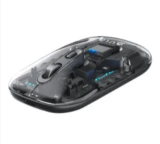 ماوس لاسلكي شفاف للألعاب والكمبيوتر بتقنية البلوتوث  AULA AM210 Wireless 2.4 – Bluetooth Transparent Mouse — 2