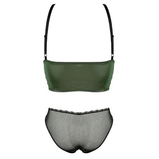 سيت داخلي نسائي جلد Leather Underwear Set For Women — 2