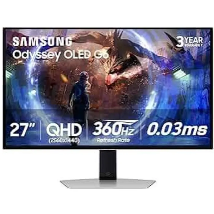Samsung Odyssey G6 27-Inch QHD 350Hz IPS Gaming Monitor — 2