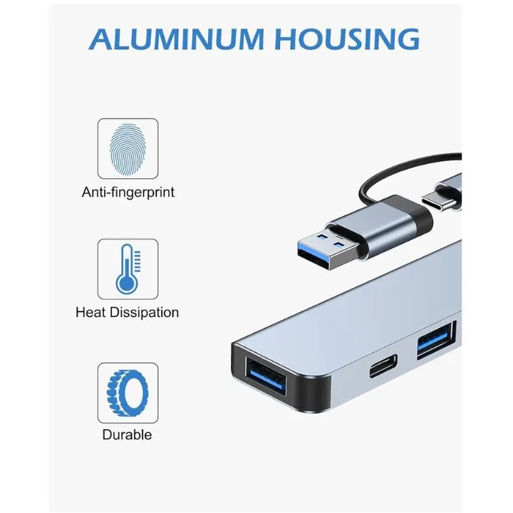 موزع تايب سي 7 منافذ (هاب) USB HUB – 7 in 1 HUB USB-C — 3