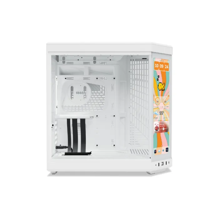 HYTE Y70 TOUCH INFINITE ATX MID TOWER CASE – SNOW WHITE — 3