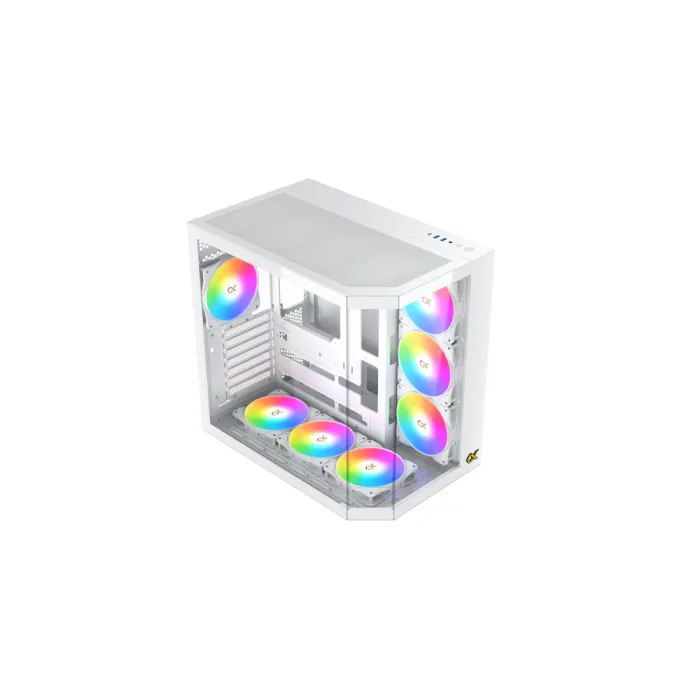 XIGMATEK CUBI II ARCTIC – E-ATX Mid-Tower PC Case – White — 2