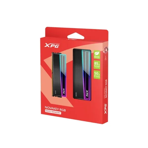 XPG NOVAKEY 32GB (2x16GB) DDR5 Desktop Memory Kit , 6000MHz , CL46 , 288-Pin DIMM , Black — 3