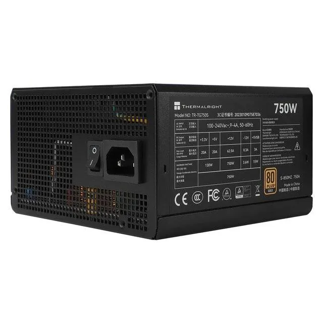Thermalright TG750S 750W 80+ Gold [Non-Modular] PSU (Black) — 2