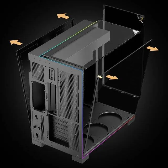 Thermalright TR-A70 Vision 5-Fan Case (Black) — 2