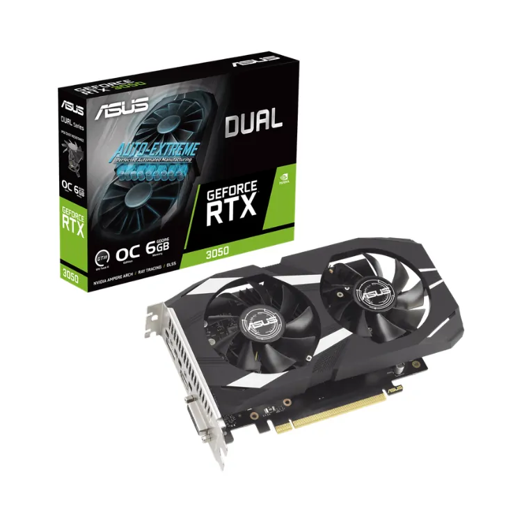 ASUS RTX 3050 Dual OC | 6GB GDDR6 | DLSS 2 | 2560 Cores — 7