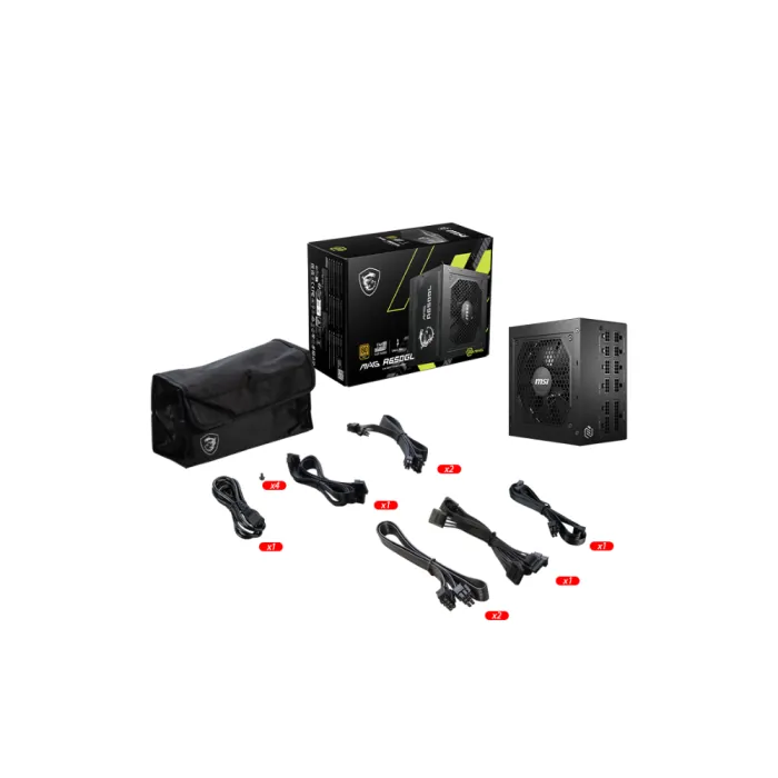 MSI MAG A650GL 80+ PLUS GOLD Power Supply — 2