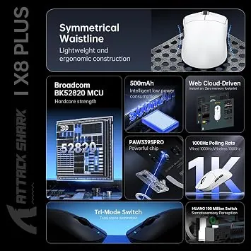 ATTACK SHARK X8 PLUS MOUSE — 5