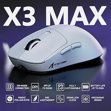 ATTACK SHARK MOUSE X3-MAX TRI-MODE — 5