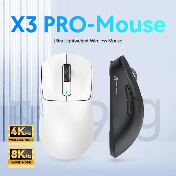 ATTACK SHARK MOUSE X3-PRO TRI-MODE — 2
