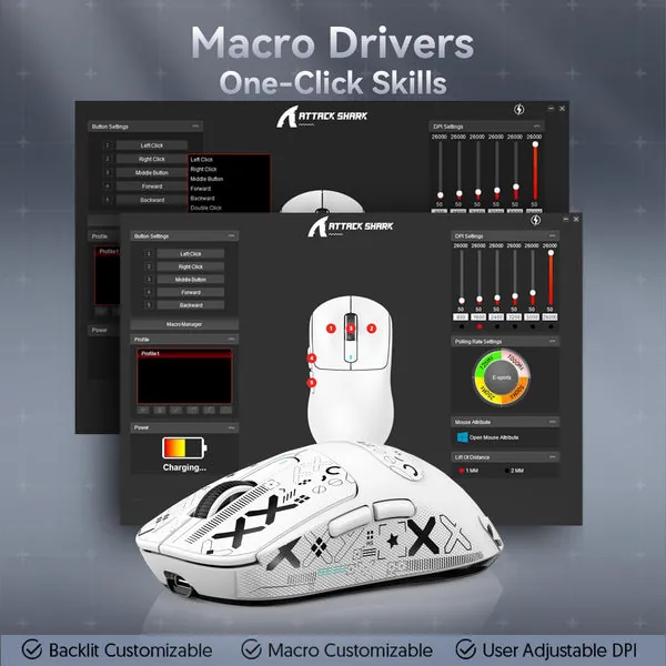 ATTACK SHARK MOUSE X3-PRO TRI-MODE — 5