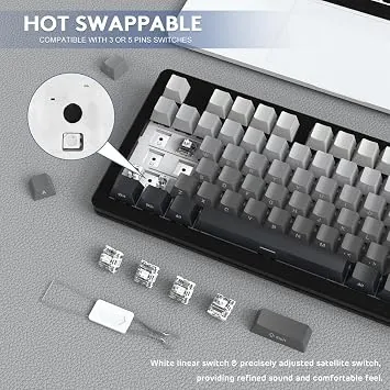 ATTACK SHARK MOONLIT NIGHT M87 PRO V2 KEYBOARD — 4