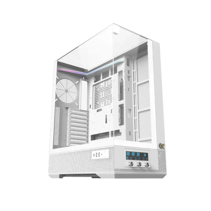 XIGMATEK VISION PRO ARCTIC – E-ATX Mid-Tower PC Case – White — 7