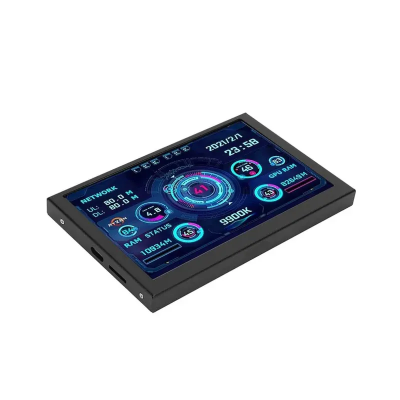 شاشة مراقبة 5″ IPS LCD عرض حرارة المعالج، Type-C، تعتمد على السوفتوير — 2