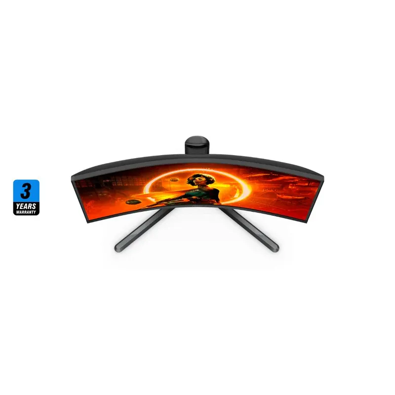 شاشة AOC CQ27G3Z مقاس 27 بوصة بدقة 2K (2560 × 1440) وتردد 240 هرتز ووقت استجابة 0.5 مللي ثانية وفولت أمبير منحنية — 2