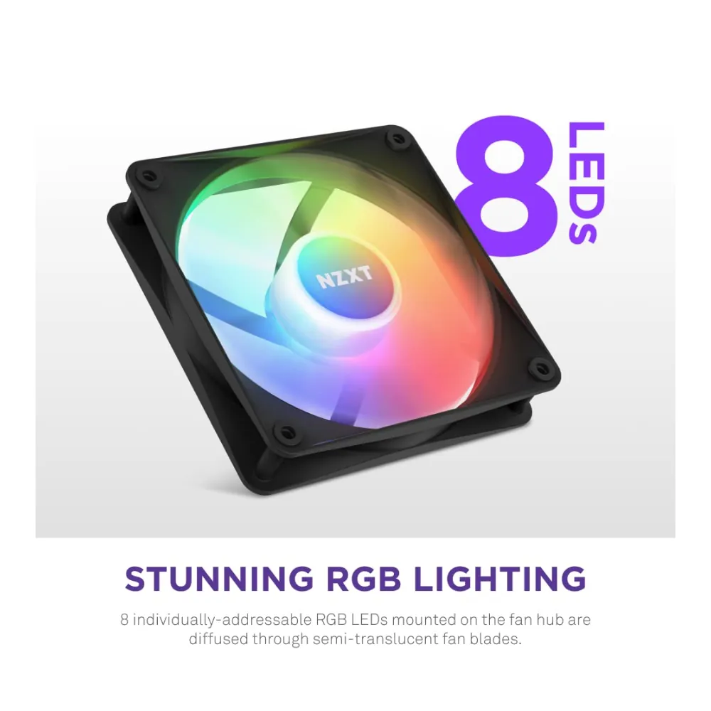 NZXT FAN CASE CORE F120 RGB BLACK — 2