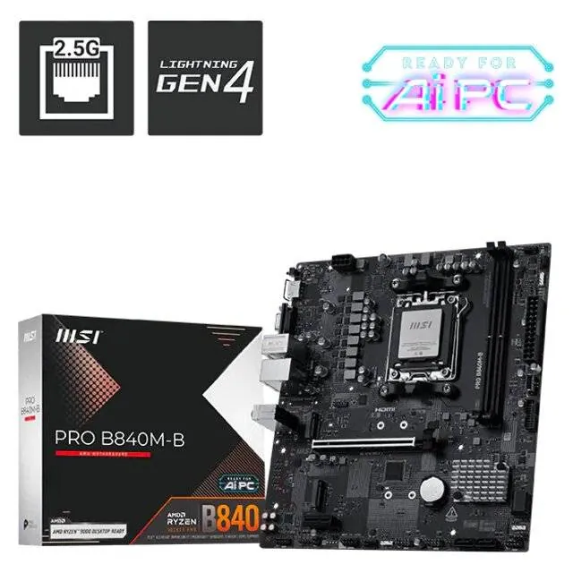 MSI PRO B840M‑B AMD DDR5 — 3