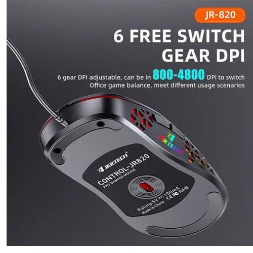 Jertech Control JR820 RGB Mouse Wire — 3