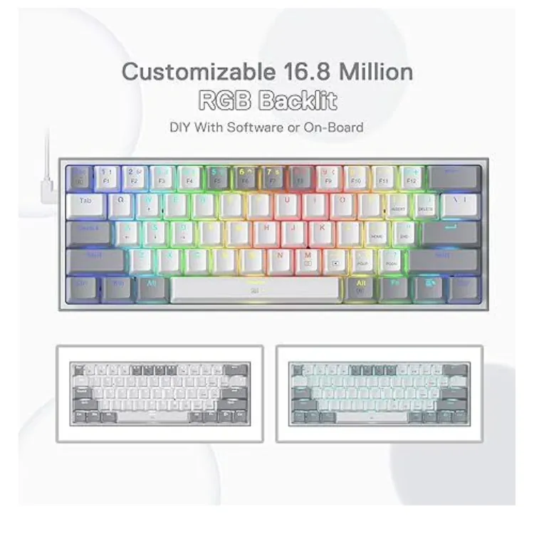 كيبورد Redragon Fizz K617 RGB GAMING KEYBOARD — 3