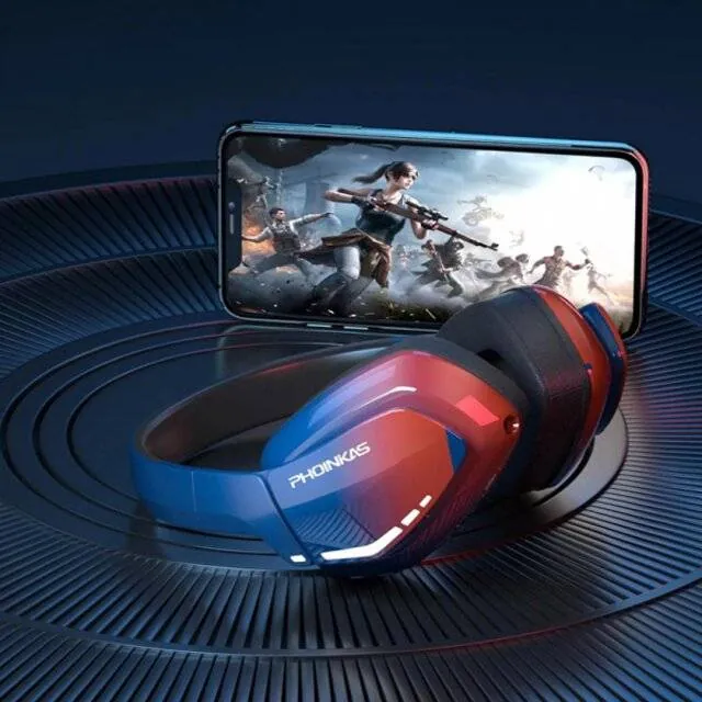 سماعة رأس لا سلكية – Phoinikas Q8S Wireless [2.4G] Headset (Brilliant Blue) — 2