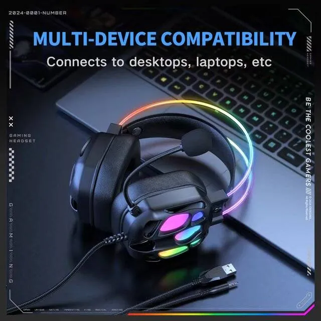 سماعة رأس سلكية – Onikuma X89 Headphone (3.5mm Wired) — 3
