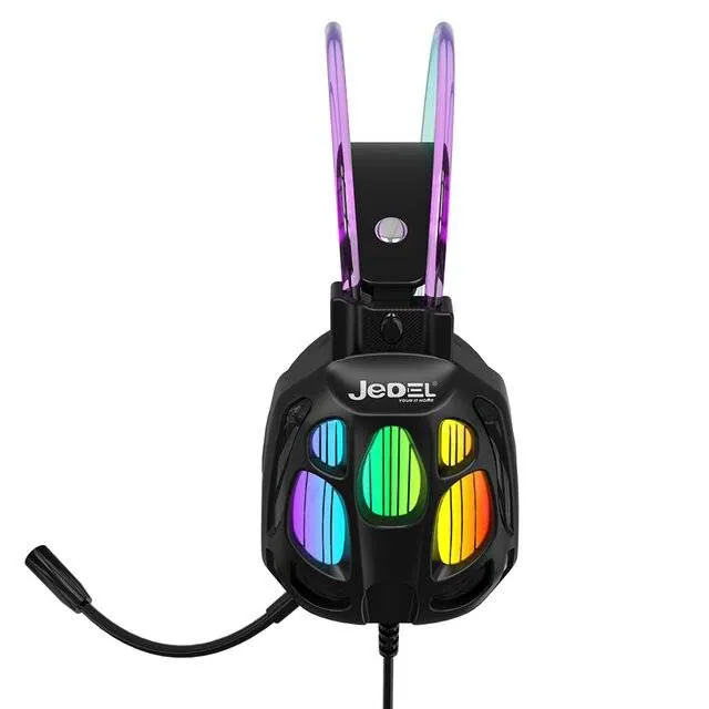 سماعة رأس سلكية – Jedel GH‑619 Headphone USB 7.1 (Black) — 2