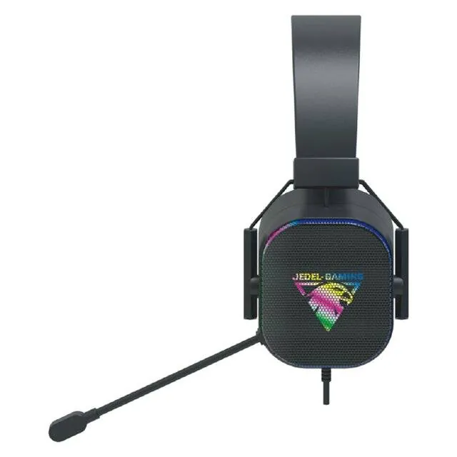 سماعة رأس سلكية – Jedel GH‑560 7.1 USB Headphone RGB (Black) — 2