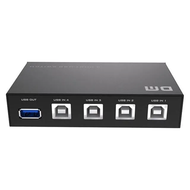 ادابتر طابعة 4 منافذ الى طابعة واحدة DM AD071 USB Printer Share Adapter [4-PCs to 1-USB] — 2