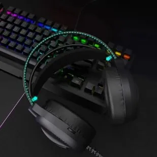 سماعة ألعاب احترافية DM T710 RGB 7.1 USB Gaming Headset with Microphone — 2