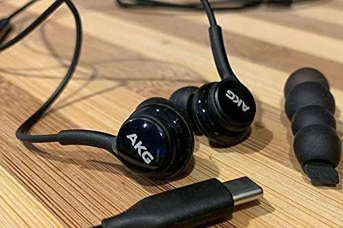 سماعات أذن أصلية سامسونج اي كي جي Samsung AKG Type-C Wired Earphones – Black — 2