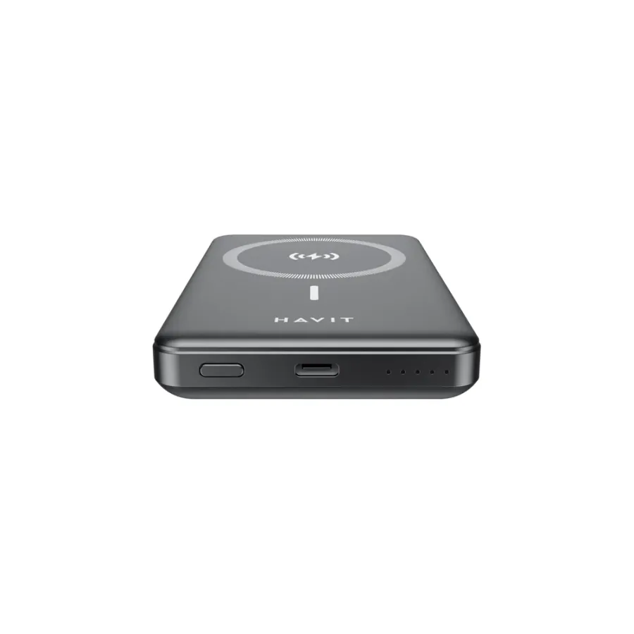 باوربانك هافيت نحيف جداً مع شحن لاسلكي مغناطيسي HAVIT Ultra-thin Power Bank PB5201 with Magnetic Wireless Charging — 3