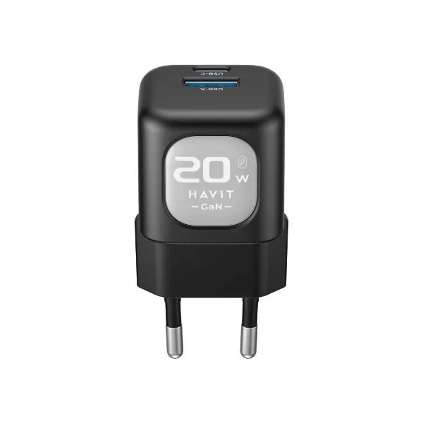 شاحن جداري – 20 واط Havit UC220 20W GaN Travel Charger — 3
