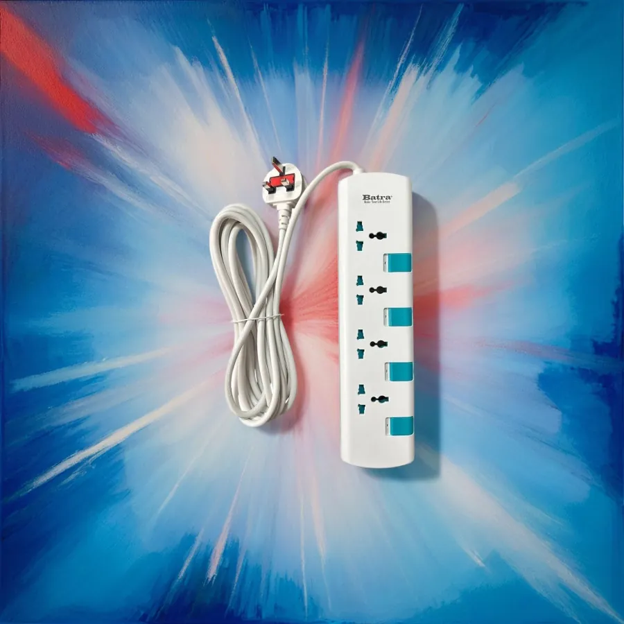 وصلة كهربائية دولية – 4 منافذ، بطول 5 متر Batra International Portable Socket Outlets — 2