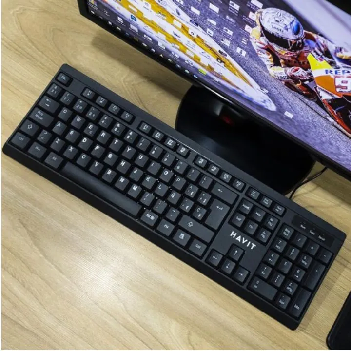 كيبورد هافيت سلكي KB376-AR (لوحة مفاتيح متعددة الوسائط) Havit KB376-AR Multimedia Keyboard — 2